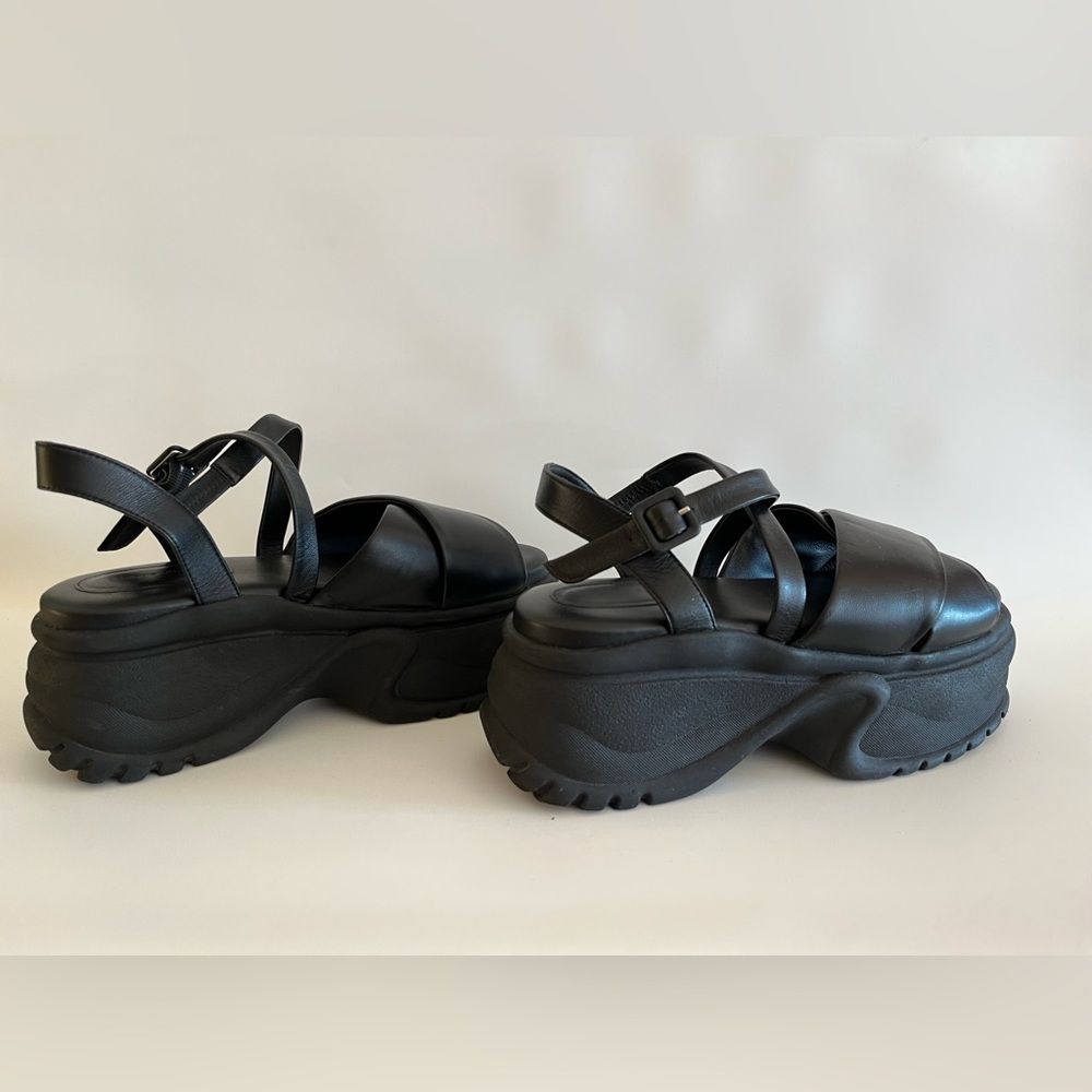 Simone Rocha criss-cross strap platform sandals